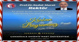 Prof. Dr. Sedat Murat’ın Kurban Bayramı Mesajı…!