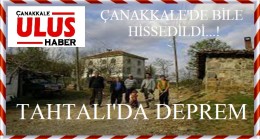 SON DAKİKA DEPREM…!