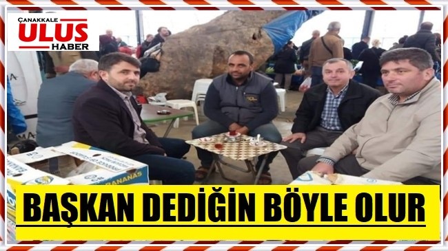 BAŞKAN DEDİĞİN BÖYLE OLACAK…!