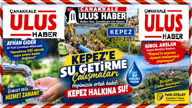 KEPEZ’İN SUYU SİYASET DEĞİL, HALKIN HAKKIDIR!