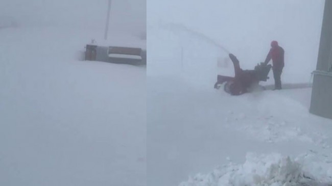 Antalya’nın yüksek kesimleri beyaza büründü